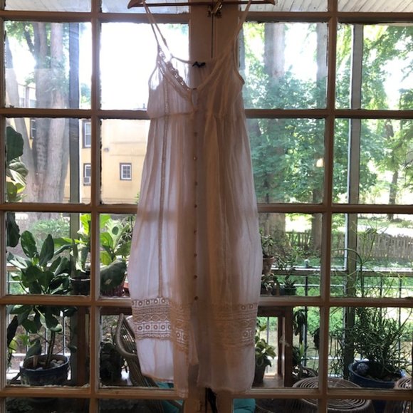 TOPSHOP Lace Frill Midi Dress - Picture 4 of 12